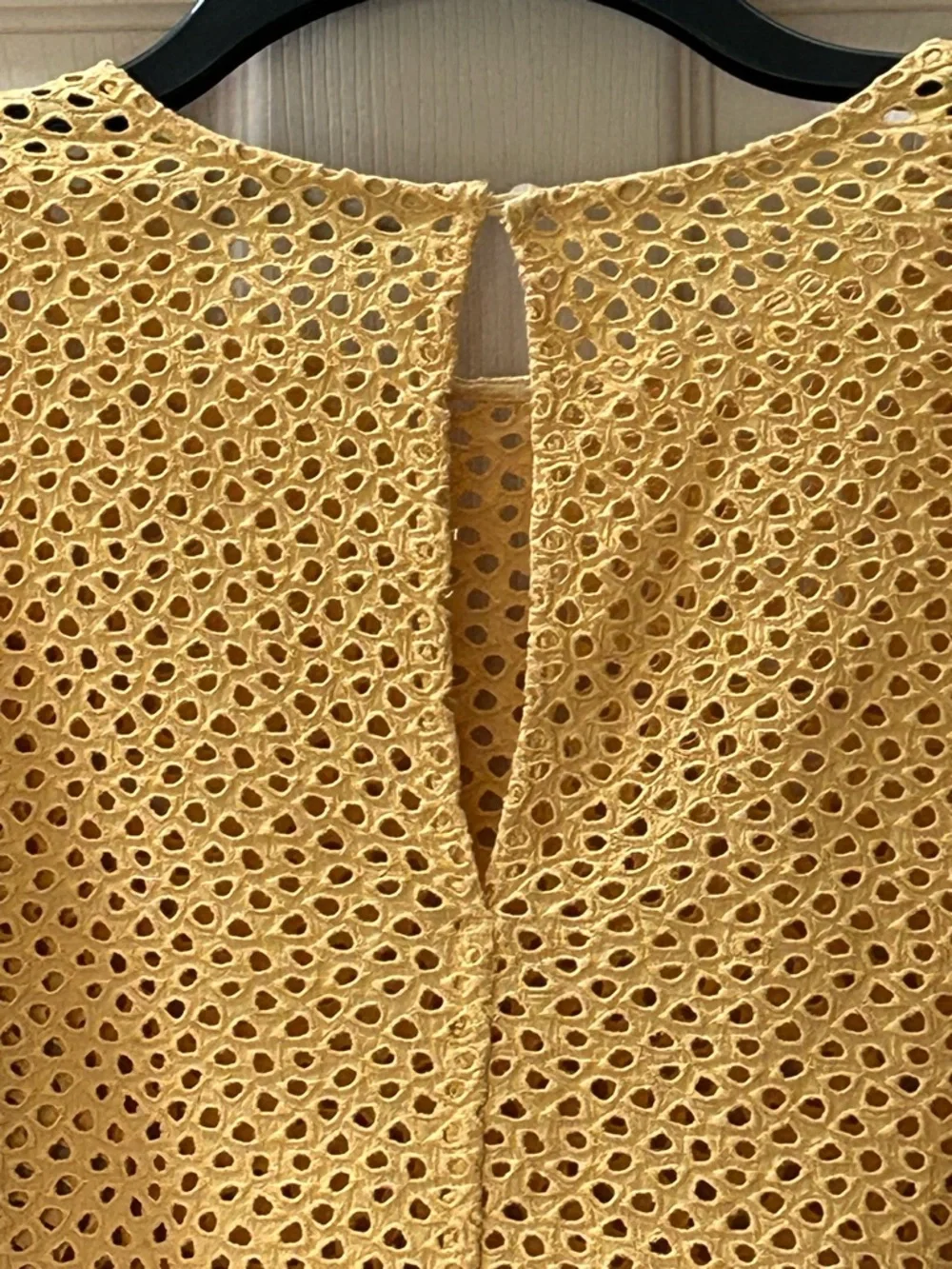 Everlane Golden Hour Cotton Eyelet Lantern Sleeve Top Blouse Size S - Picture 7 of 13